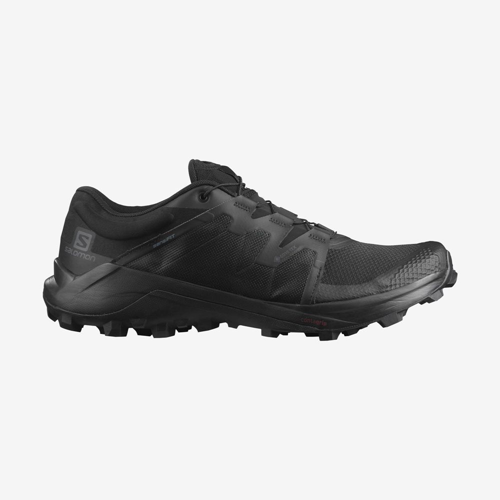 SALOMON WILDCROSS GTX Philippines - Men's Trail Running Shoes - Black | 580296-EBV